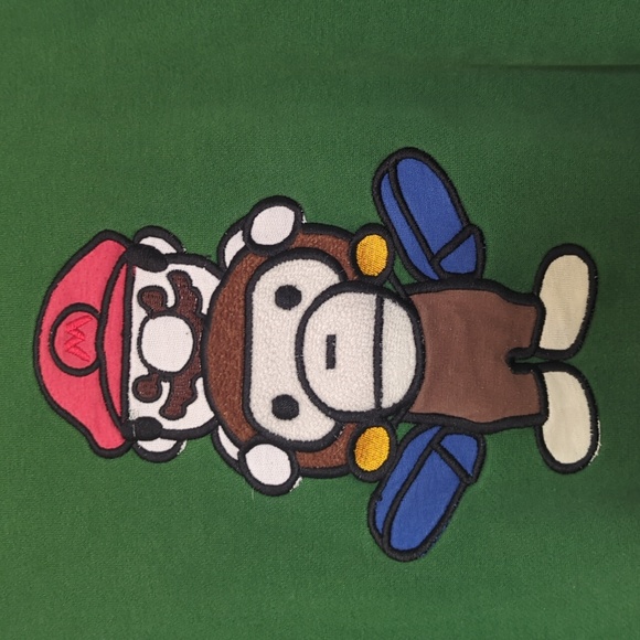 Mario Embroidered Crewneck Sweatshirt - Picture 2 of 7